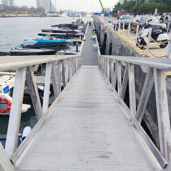 bordo livre Marine Aluminum Gangways 6061-T6 de 30cm para o pontão de flutuação