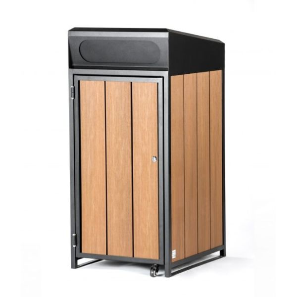 Мусорный бак H1200MM 120L большой на открытом воздухе деревянный