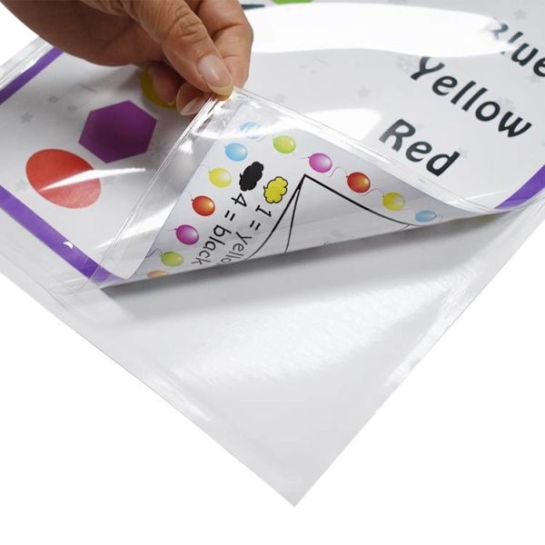 Reusable Transparent PVC Wall Document Holder A4 Horizontal Vertical