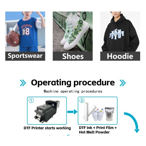 Hot Peel Dtf transfer pet Film roll For i3200 xp600 i1600 dtf printer