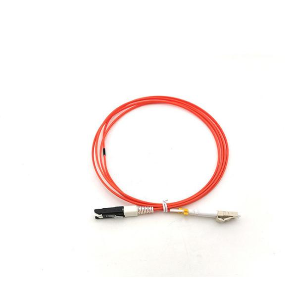 VF45 to LC fiber optic patch cord types Duplex 3.0mm 2.0mm PVC  Multimode  OM1