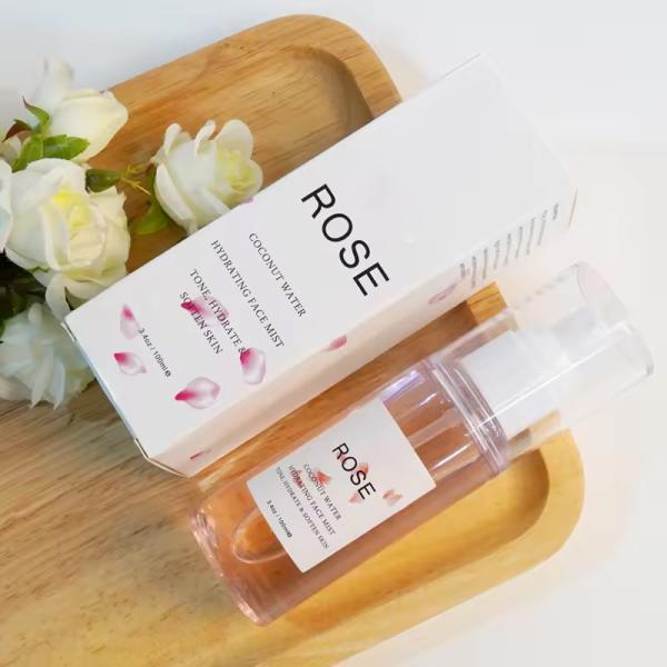 Facial Skin Brighten Rose Water Toner Moisturizing Whitening Hydrating Toner For Dry Skin