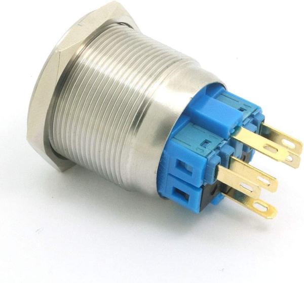 1NO1NC 5 Pin Metal Push Button Switches On Off Latching Function