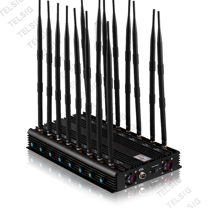 Блокатор сигнала ghz Wifi рабочего стола 2,4 Jammer диапазона Jammer 16 GSM 2G 3G 4G 5G сотового телефона экрана для дома