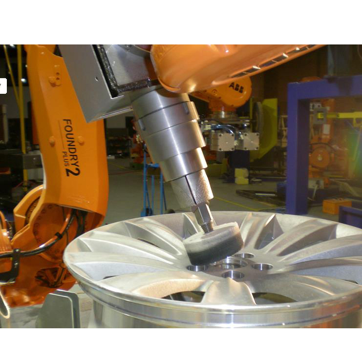 PLC Control Auto Parts Robotic Buffing Machine Automatic Metal Grinding Polishing Cell