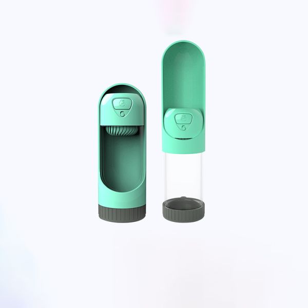 Botella de alimentación portátil del animal doméstico del viaje al aire libre con el cuerpo de la taza de la PC del fregadero del ABS