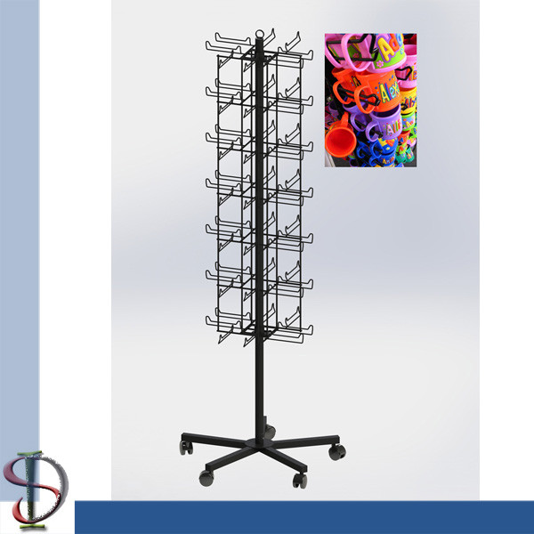 Metal hooks display stand / Mult-hooks display rack / metal spinner stand / POP