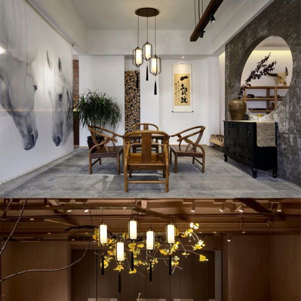 Sala de estar grande de Nodic Art Modern Pendant Light For del paño del hierro