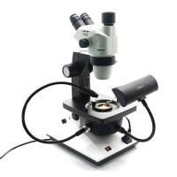 Microscópio do Gemology de Trinocular com 6.7:1 o mais atrasado da relação de zumbido do sistema de iluminação do CCD