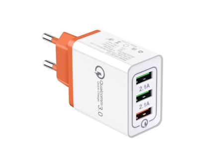 US EU AU Plug Quick Charge 3.0 Charger / QC Three USB Wall Charger