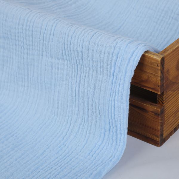 High Quality Wholesale Factory Woven Fabric Solid Color Crinkle Fabric Pure Cotton for Girls Women's Clothing Dress Shirt