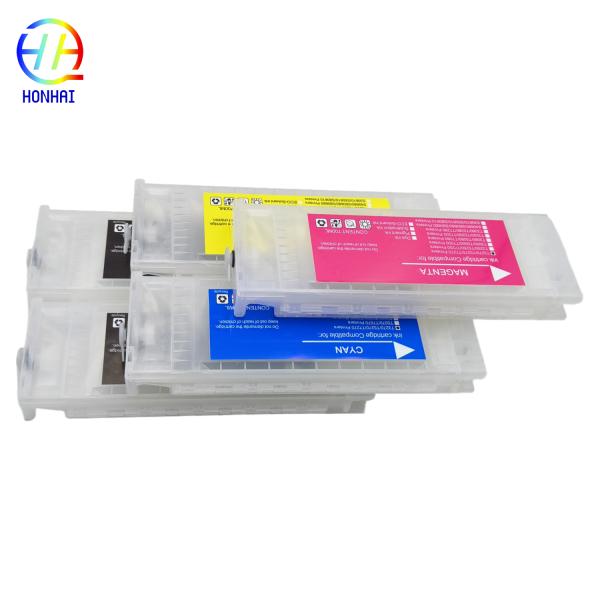 Cartucho de tinta recargable vacío T6941-T6945 para Epson SureColor Sc T3270 T7070 T5200 T3200 T7200 T5270 T7270 Impresora Cartucho de tinta recargable vacío con chip