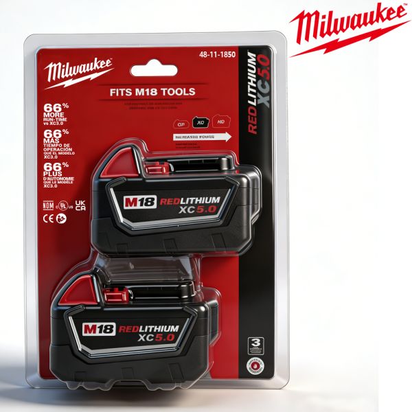 Customized Battery Pack Milwaukee M18 5Ah M18 48-11-1815 48-11-1850 2604-22