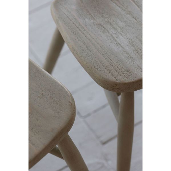 Silla nórdica natural de Wishbone del banquete de Grey Vintage Dining Wooden Chairs