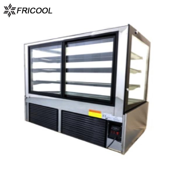 Straight angle showcase sliding door back cake display case cake fridge with CE/ETL