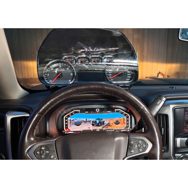 Viknav 13 Inch Car Digital Cluster For Chevrolet Silverado GMC SIERRA 2014-2018 LCD Car Digital Speedometer Dashboard Panel Instrument Panel Virtual Cockpit