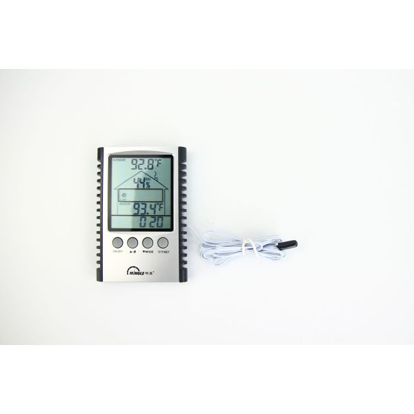 12 месяца часов индикатора прессформы метеорологической станции термометра времени работы от батарей крытых на открытом воздухе