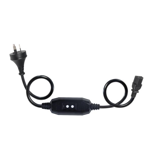 AU Branche au câble d'alimentation C13 de la CEI avec RCD 10A 240V