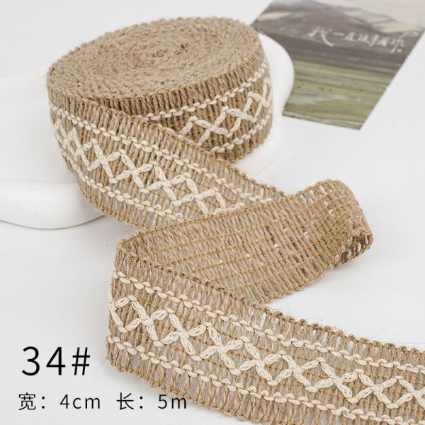 Рождественская коричневая ленточка из лопатки 5 мм-45 мм