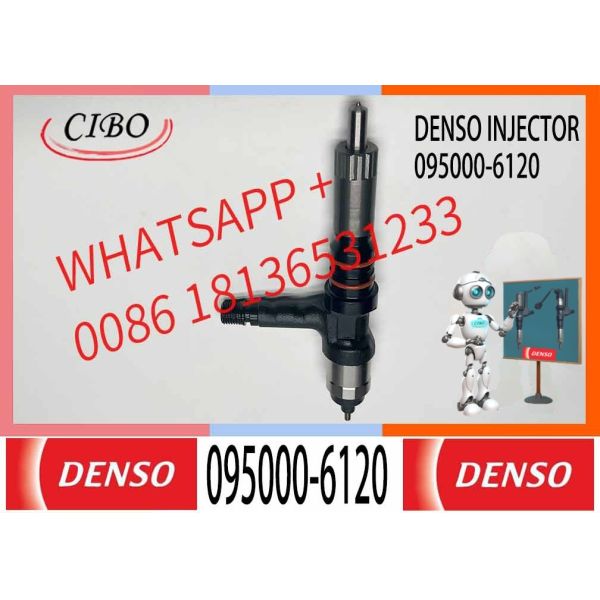 Denso 095000-6120 Common Rail Diesel Injector 6261-11-3100 For KOMATSU Diesel Engine SAA6D140-5