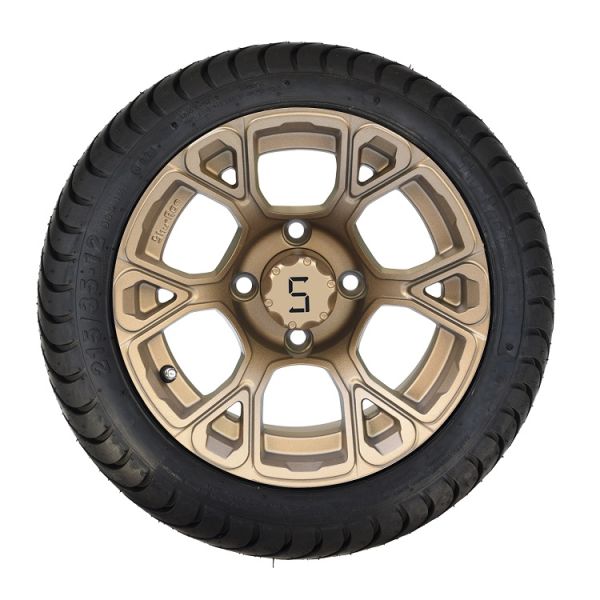 Комбо 12 дюймовые колеса и шины для гольф-колясок 215/35-12 4PLY Рейтинг DOT одобрен