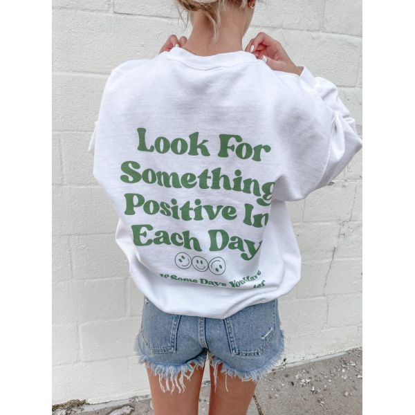 Casual Woven Plain Crew Neck Sweatshirt Turn Down Collar