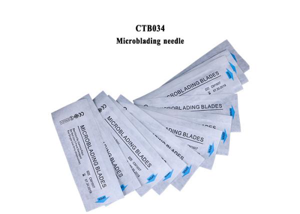 White Disposable Hair Stokes Blades for  Eyebrow Microblading EO Gas Sterilized