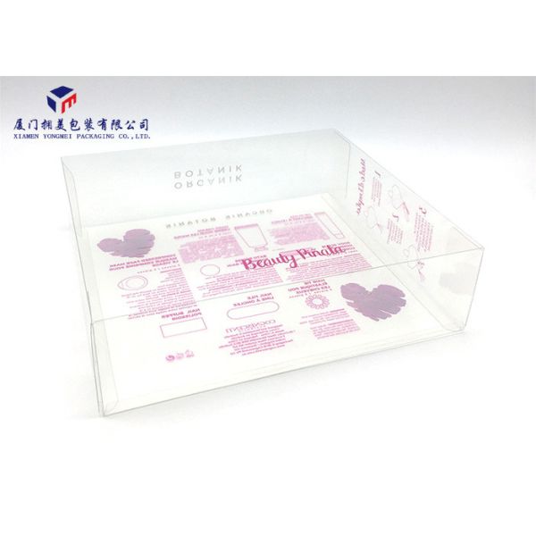 Light Weight Plastic Retail Boxes , Clear Plastic Gift Boxes Gold Hot Stamping