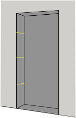Lead the Industry  for Villa Wood Grain Entrance Interior Gate  Steel Double Swing Door