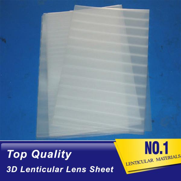 factory 0.6mm 100 lpi PET 3D Lenticular Lens Sheets with self adhesive/ 3d lenticular plastic sheets supplier Chad