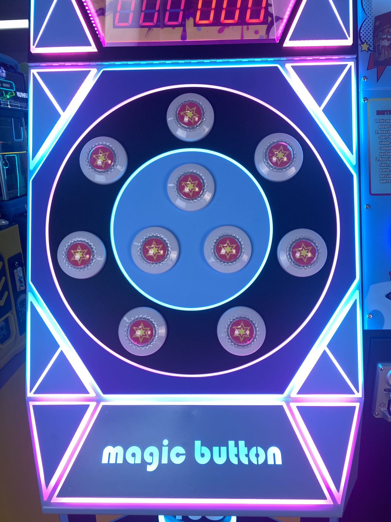 Coin Operated Magic Button Patented 4 Game Modes Arcade Prize Machine