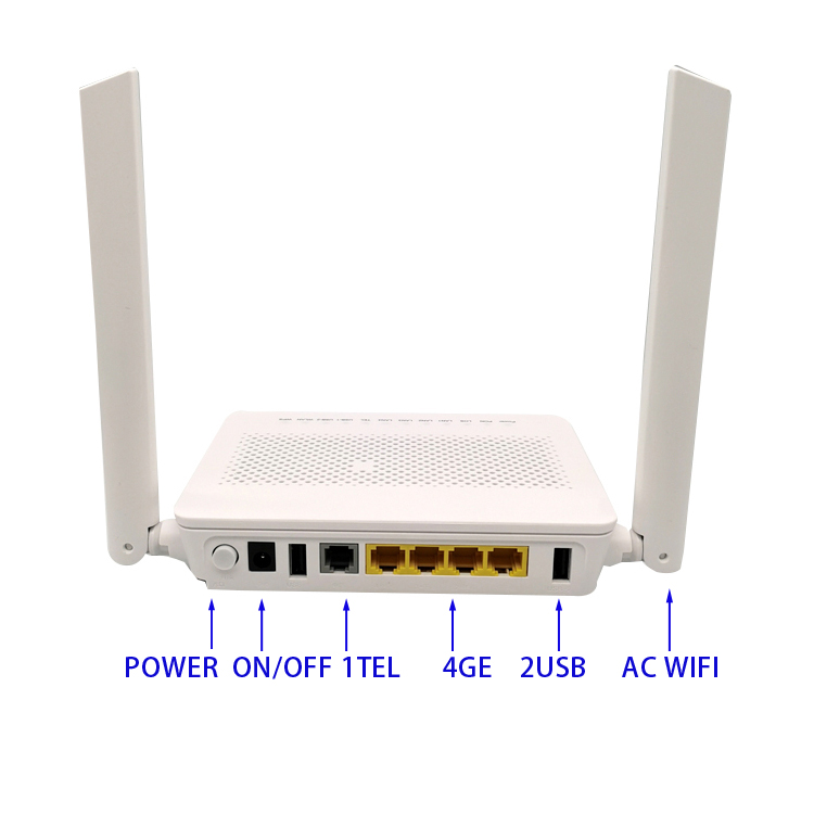 маршрутизатор Gpon Onu 0riginal новый HS8546V WIFI с 4GE + 1POT+2USB+2.4G&5G WiFi