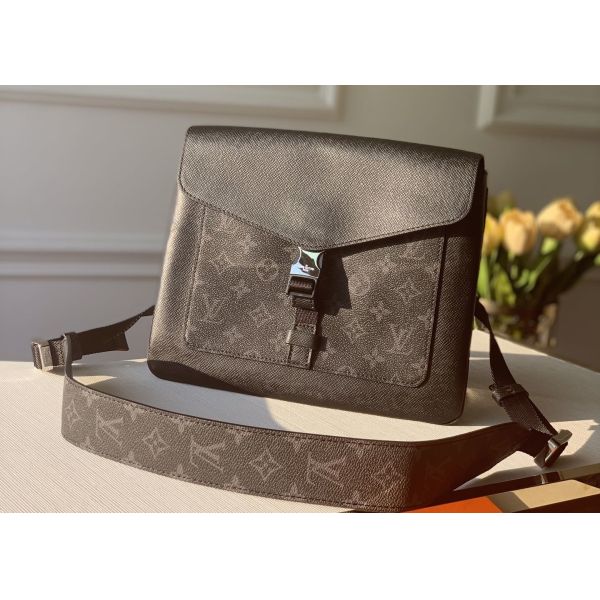 Leather Message Tote Ladies White Cross Body Bag Monogram Eclipse