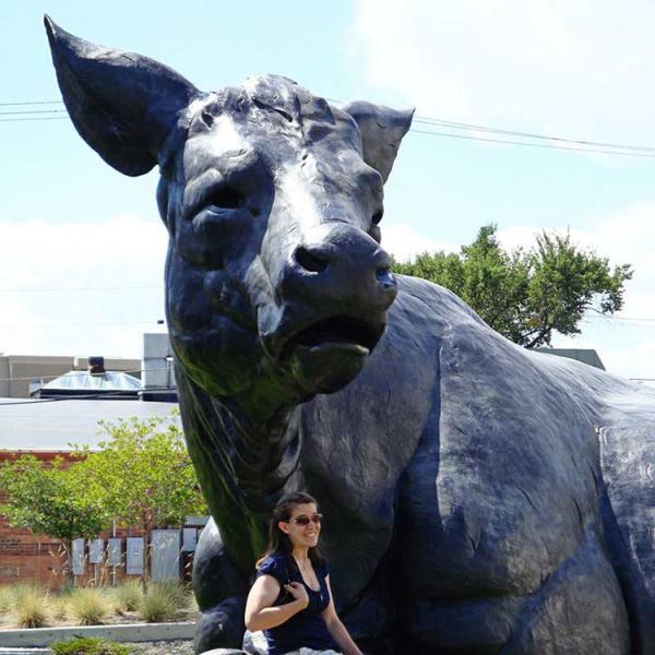 OEM Welcome Gnee Garden Outdoor Bronze Sculpture Life Size Bronze Sculpture