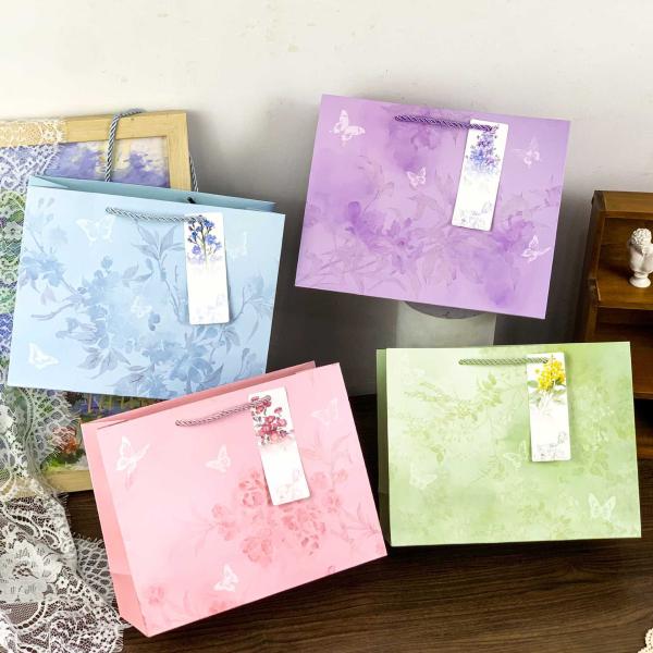 Sac cadeau papillon épaissit Sac d'emballage d'anniversaire Sac de transformation Sac cadeau de remise de diplôme Sac à main simple Sac de magasinage