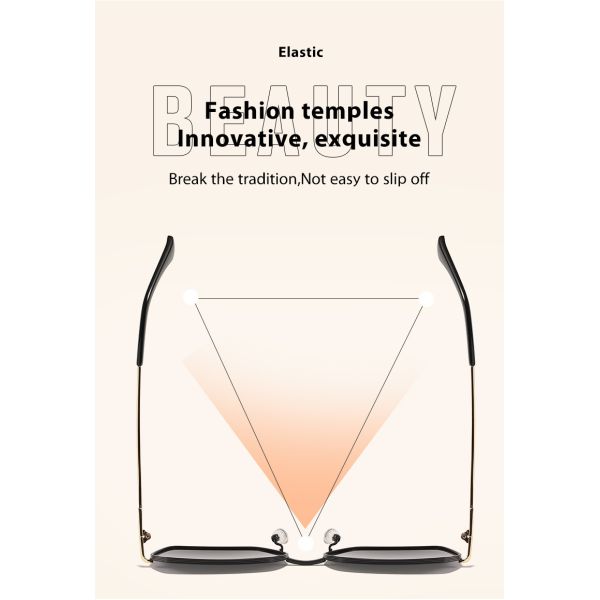 Рамка металла стекел женщин OEM квадратная, защитный солнцезащитный крем солнечных очков UV400