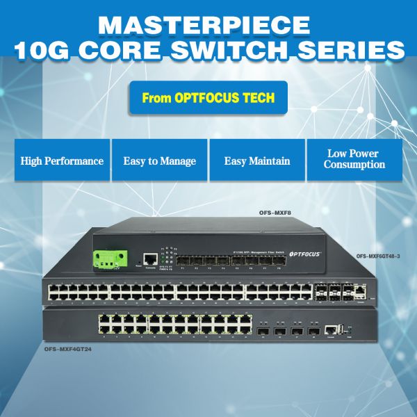 L3 управляло переключателем волокна 8 локальных сетей гаван сети порта uplink SFP+ 1G/10G умной промышленным управляемым