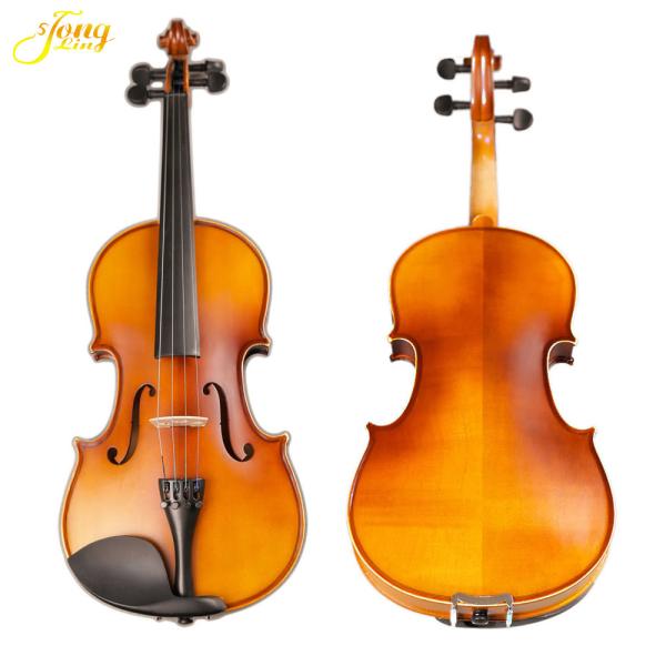 Professional golden yellow natural flame maple handmade violin VA-303 caterina middle grade Handmade violin