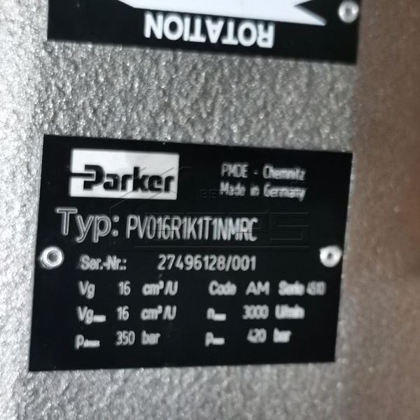 Parker PV016R1K1T1NMRC 16cc High Pressure Variable Piston Hydraulic Pump