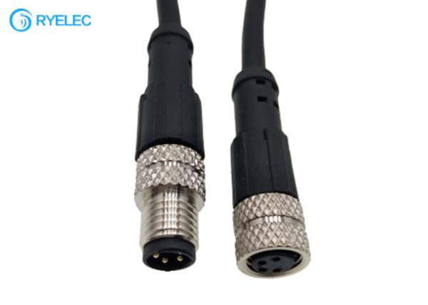 A aviação impermeável de M8 4P moldou masculino à tomada fêmea ao cabo de extensão da antena do soquete