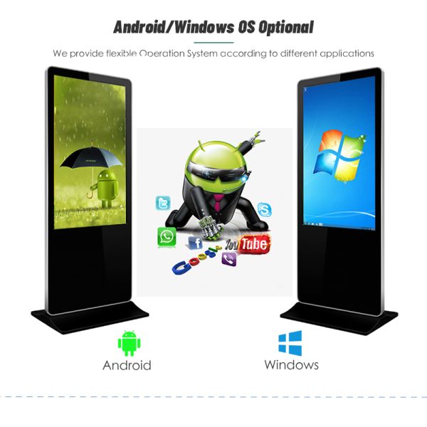 43Inch пол стоящий LCD рекламируя тотема Signage цифров дисплея вертикального