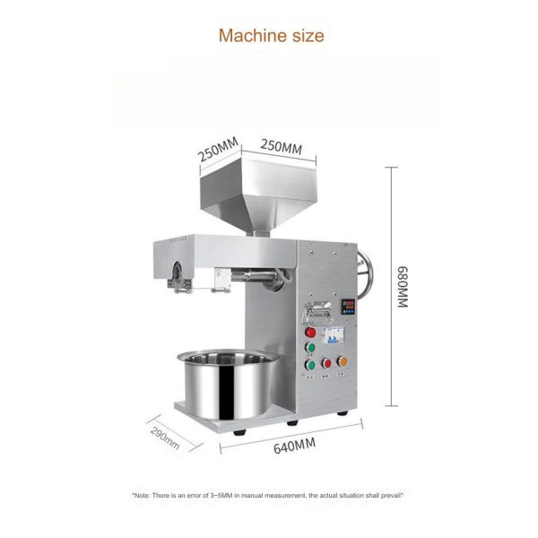 220v Multifunctional Seed Oil Press Machine Press Peanuts Soybeans Flax Seeds Sesame