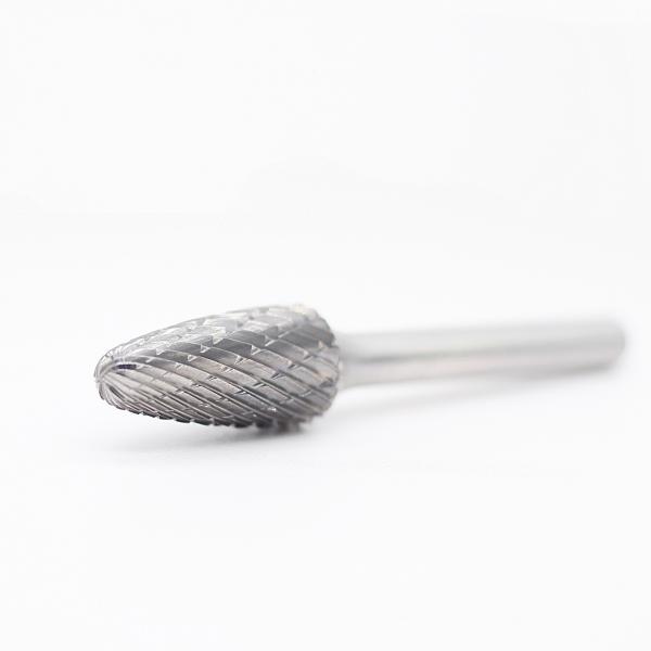 SF Tree Radius End Tungsten Carbide Burr Double Cut 1/4 Shank Die Grinder Bits For Metal Working