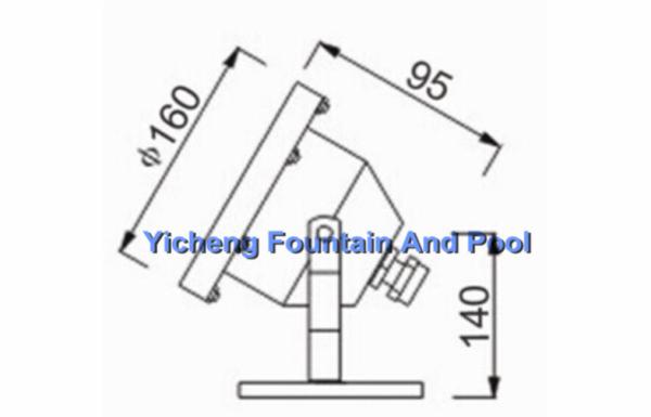 Outdoor Halogen / LED Underwater Fountain Lights IP68 AC 12V Or 24V With Stand