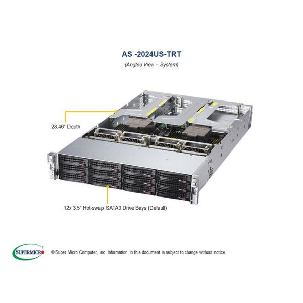1TB Hard Drive SuperMicro AS-2024US-TRT Server featuring Two Xeon Scalable Processors