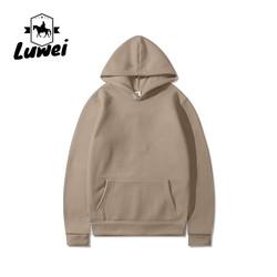 Pesos pesados Felpa Plain Sky Blue Hoodie Blusa de algodão orgânico Pull Over Capuzado Sweatshirt Homens Fleece Jogging