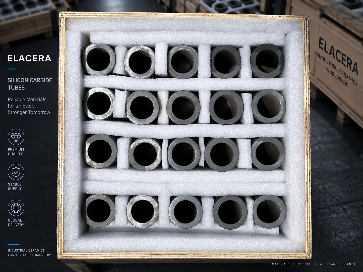 Silicon Carbide Tube for Abrasive and Corrosive Applications