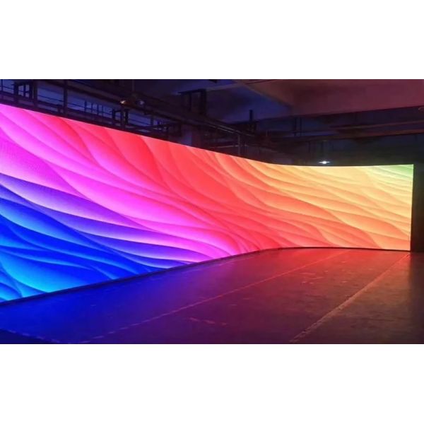 P1.538 Indoor Front Service Led Screen Thin Flexible Curved Led Panel Wall