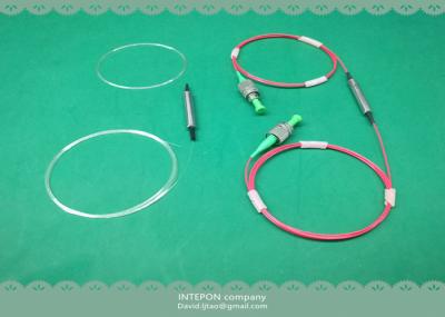 In line polarizer, SM fiber for input, PM fiber for output, 28dB extinction ratio, 0.8m fiber length.