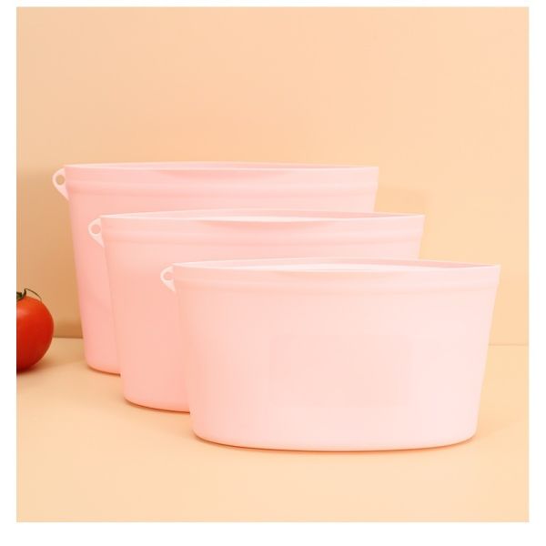 Sacs de conservation alimentaires réutilisables en silicone de qualité supérieure pour la congélation, la cuisson et l'organisation – Étanche, résistant aux odeurs et facile à nettoyer – L'alternative durable idéale aux contenants alimentaires en plastique jetables